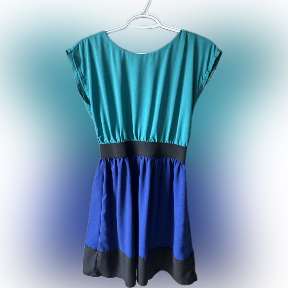 BeBop Teal and Blue Dress